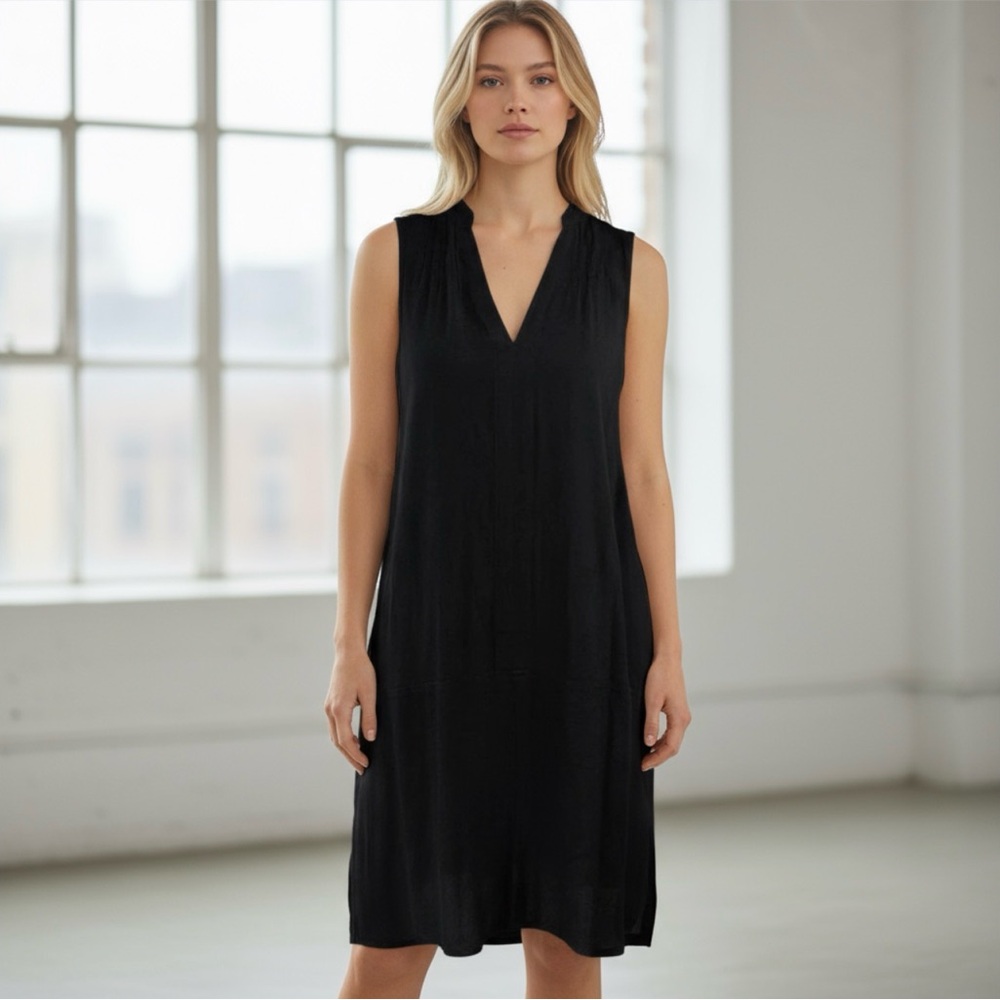 Madewell Medium V Neck Sleeveless Fairsky Shift Dress - Picture 1 of 6